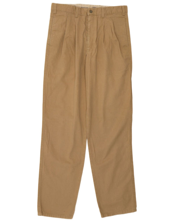 Pantaloni chino con pegging da uomo Dockers W32 L34 classico in cotone beige