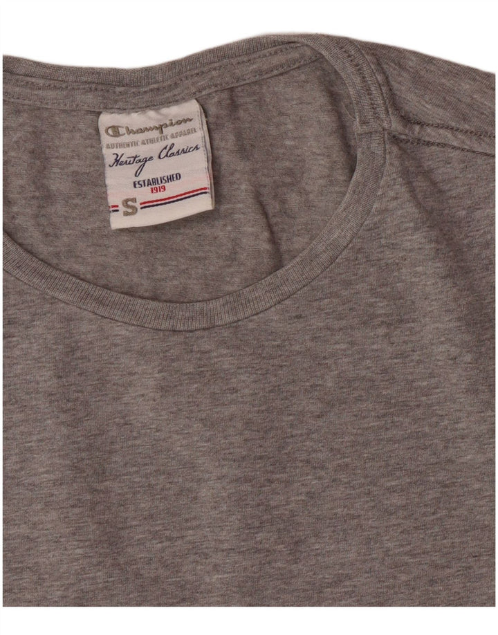 CHAMPION Maglia da donna Heritage Classics a maniche lunghe UK 10 Small Grigio