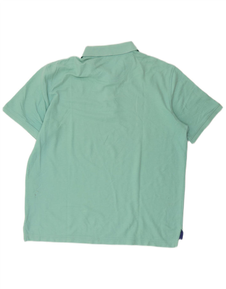 Polo da uomo Izod grande in cotone turchese