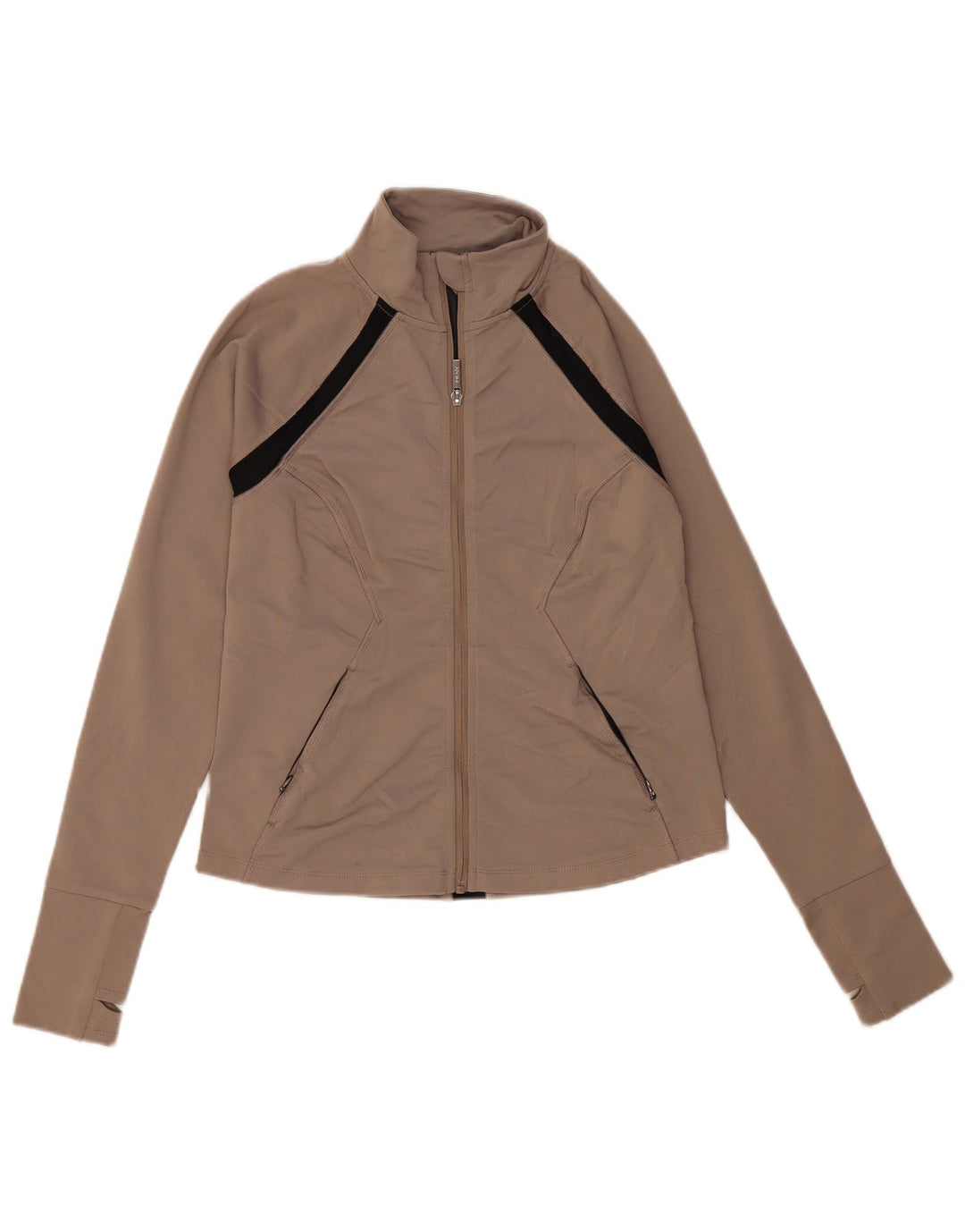 Giacca da tuta da donna DKNY UK 10 Small Beige Colourblock Poliestere