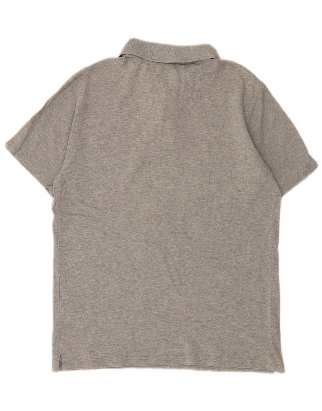 Polo da uomo New Balance in cotone chiazzato grigio medio