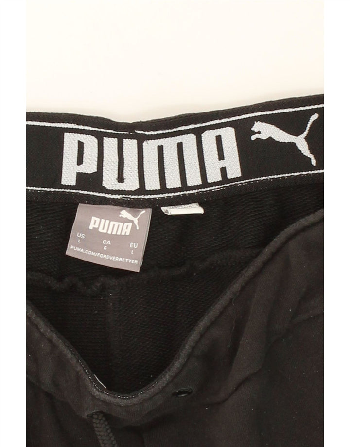 PUMA Mens Tracksuit Trousers Joggers Large  Black Vintage Puma and Second-Hand Puma from Messina Hembry 