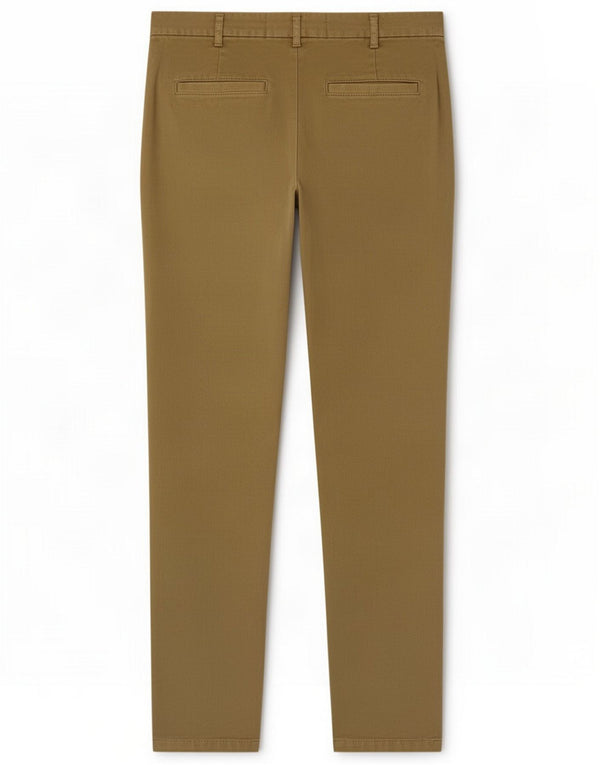 Pantaloni chino slim da donna Benetton UK 10 Small W32 L28 cotone kaki