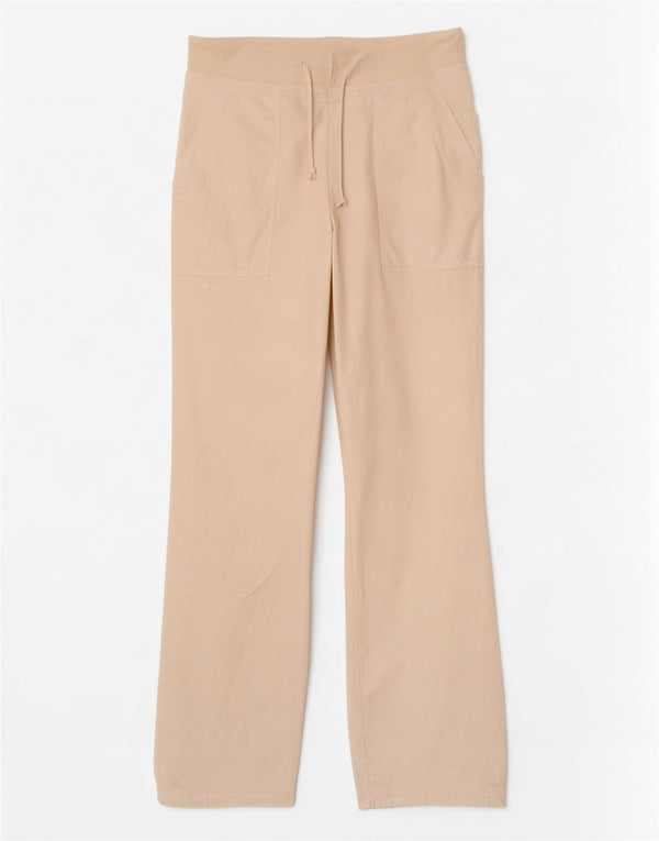 Pantaloni casual dritti da donna Kiabi EU 38 Medium W28 L32 Lino bianco