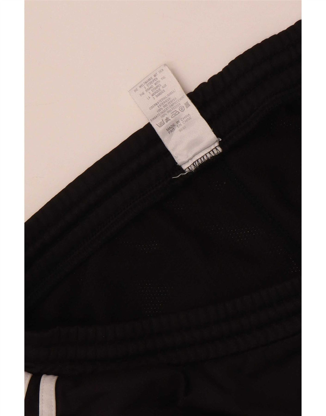 Pantaloncini sportivi da uomo Adidas medi neri in poliestere