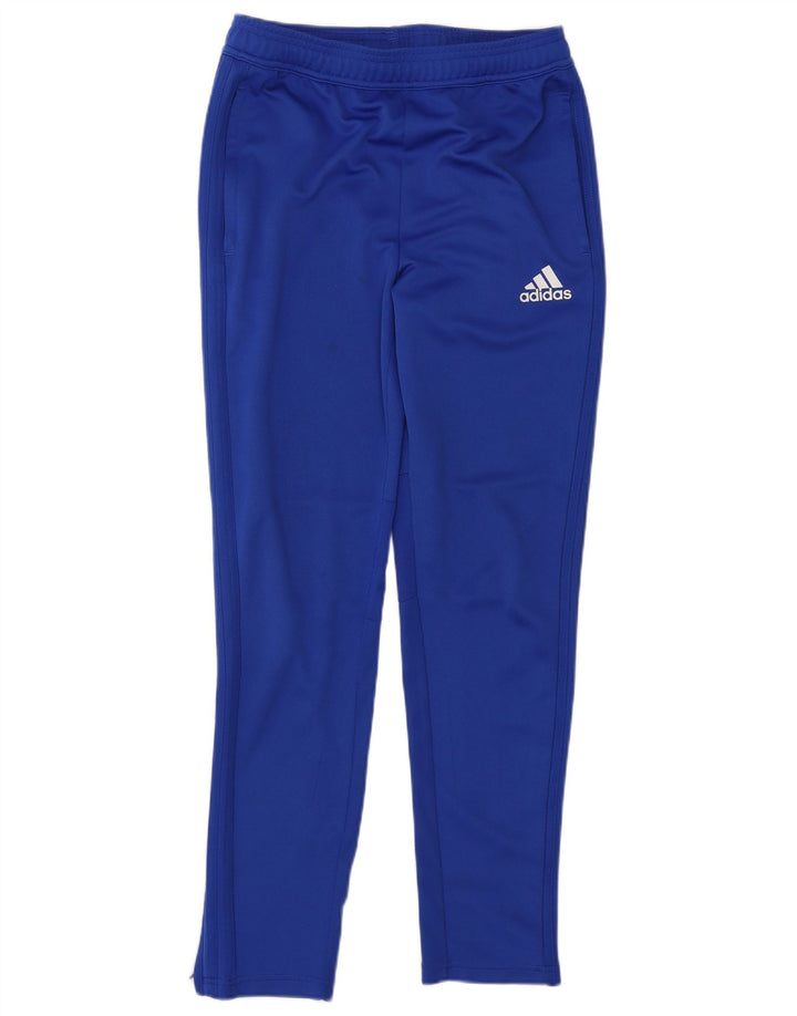 Pantaloni della tuta ADIDAS da ragazzo Climacool 13-14 anni in poliestere blu