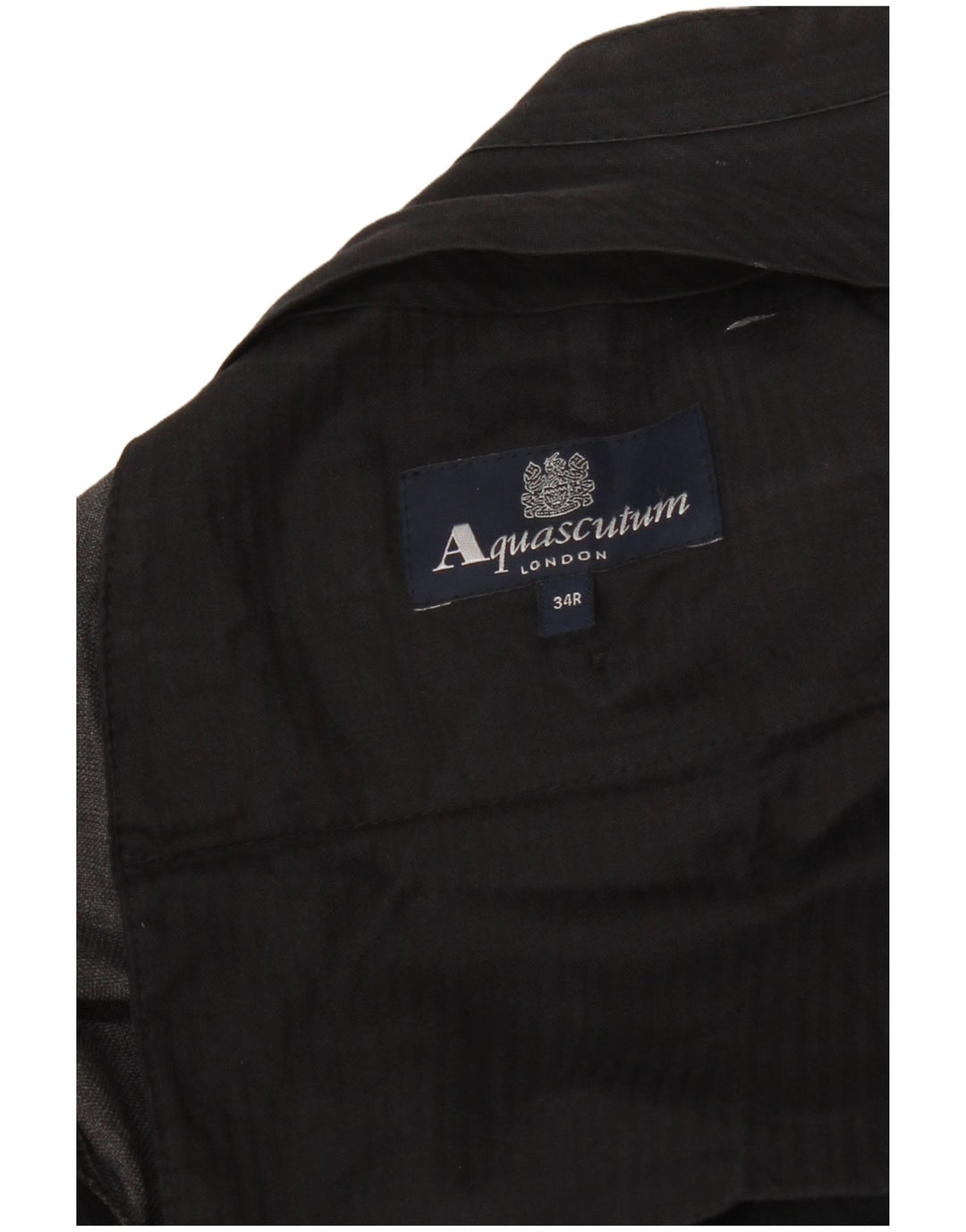 AQUASCUTUM Mens Straight Suit Trousers W34 L29 Grey