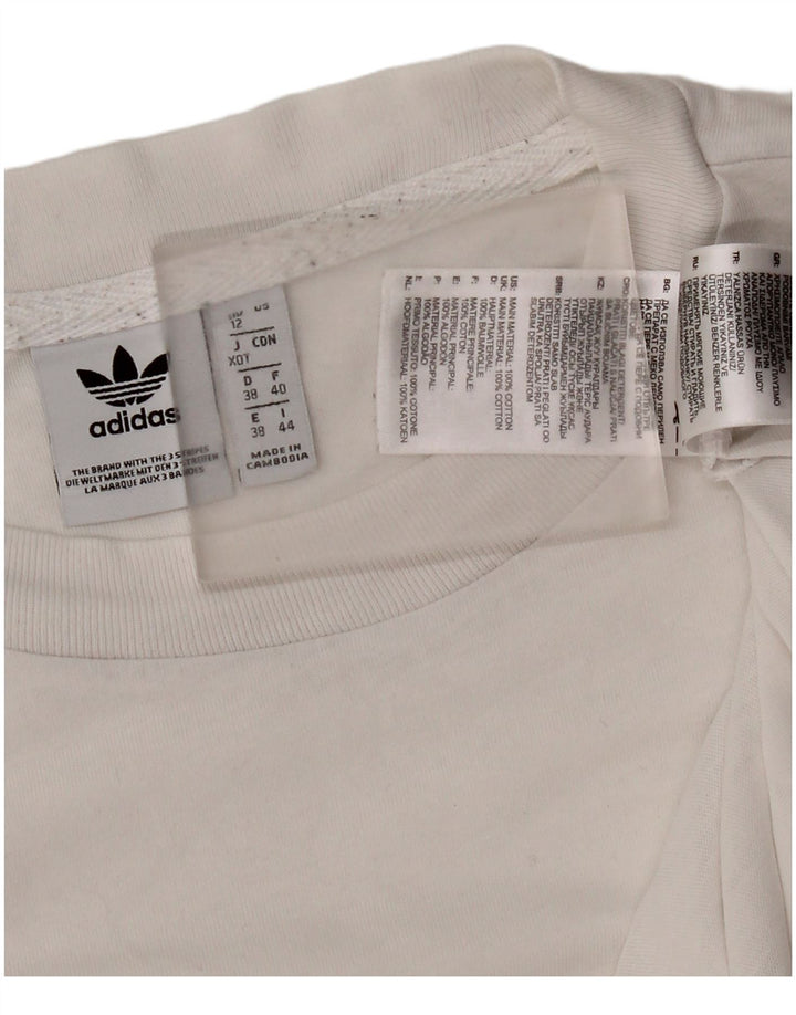 T-shirt da donna Adidas Top UK 12 cotone bianco medio