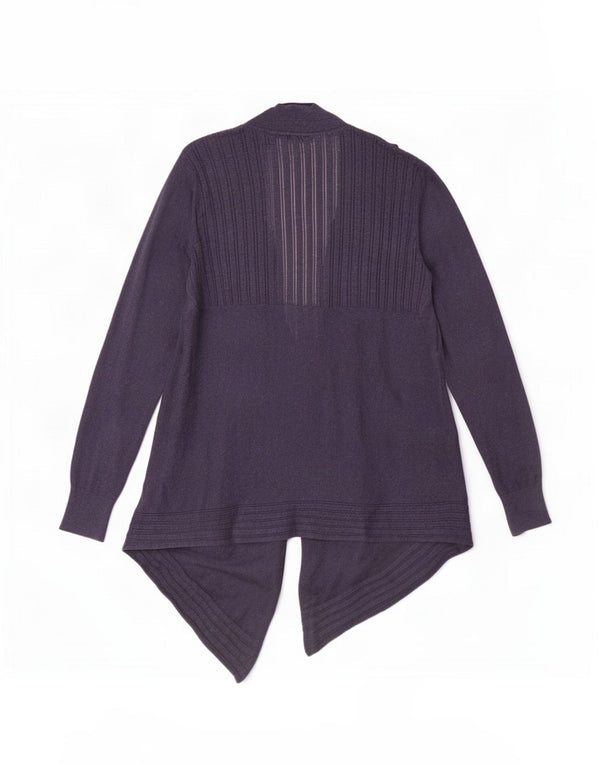 Maglione cardigan aperto asimmetrico da donna Fat Face UK 12 Medio Blu Navy