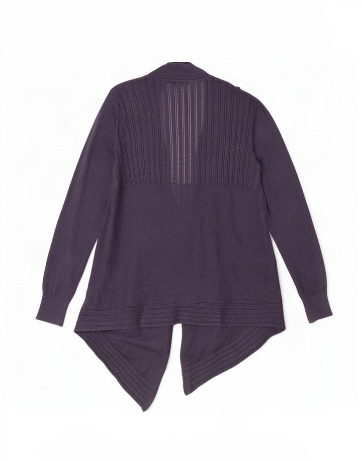 Maglione cardigan aperto asimmetrico da donna Fat Face UK 12 Medio Blu Navy