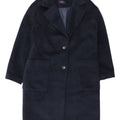 Cappotto da donna Marks & Spencer UK 12 medio blu navy in poliestere