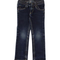 BENETTON Girls Bootcut Jeans 2-3 Years W20 L16 Navy Blue Vintage Benetton and Second-Hand Benetton from Messina Hembry 