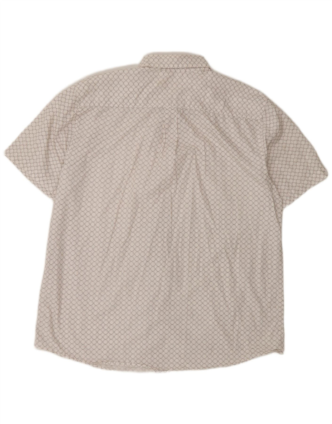 Camicia a maniche corte da uomo Mossimo XL in cotone geometrico bianco