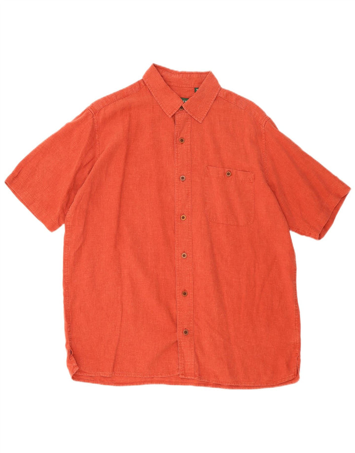 Camicia a maniche corte da uomo ORVIS Canapa arancione medio