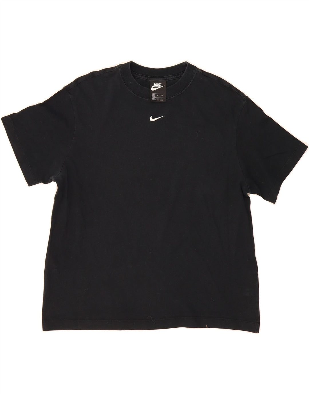 NIKE Womens T-Shirt Top UK 10 Small Black Cotton Vintage Nike and Second-Hand Nike from Messina Hembry 