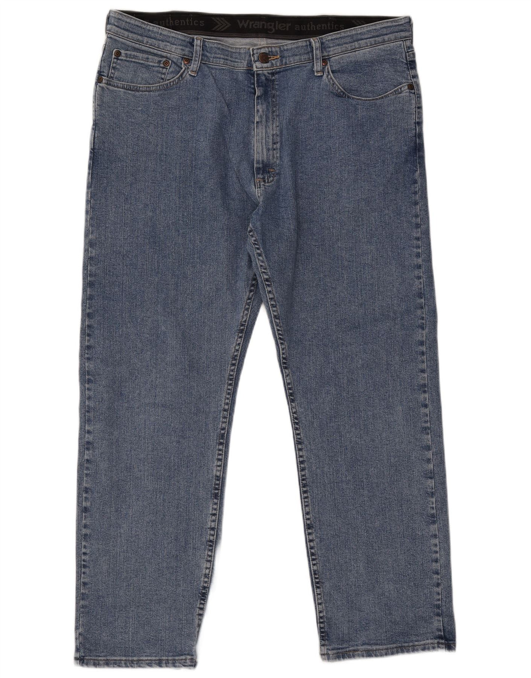 Jeans dritti da uomo Wrangler W38 L30 cotone blu
