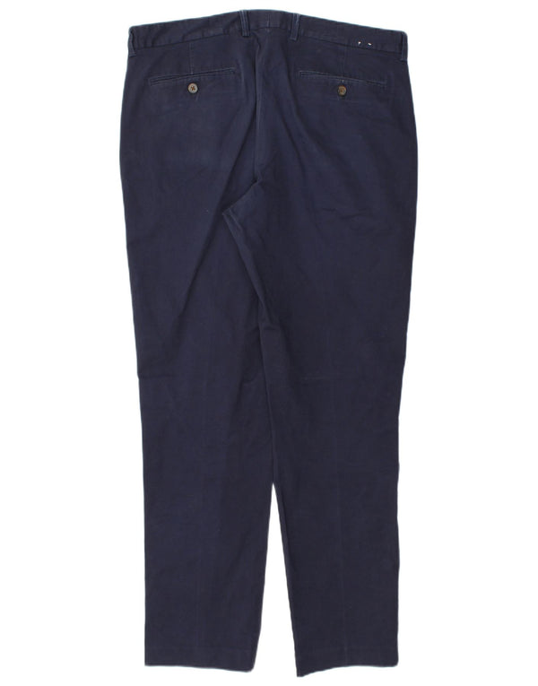 J. CREW Pantaloni chino slim slim da uomo W35 L30 cotone blu navy
