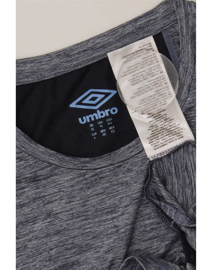 T-shirt da uomo Umbro Top XL poliestere chiazzato blu navy