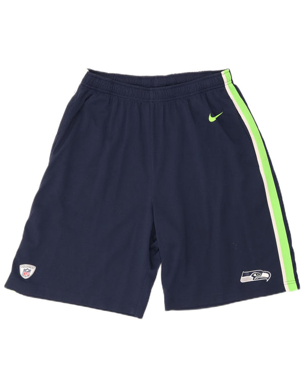 Pantaloncini sportivi Nike Seattle Seahawks da uomo grandi color block blu navy