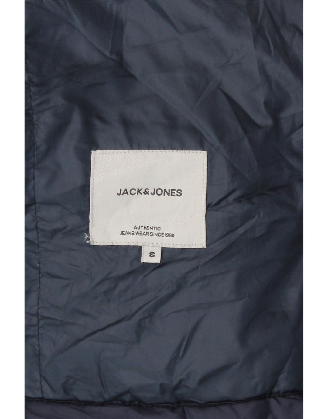Gilet imbottito da uomo Jack & Jones UK 36 Small Blu Navy
