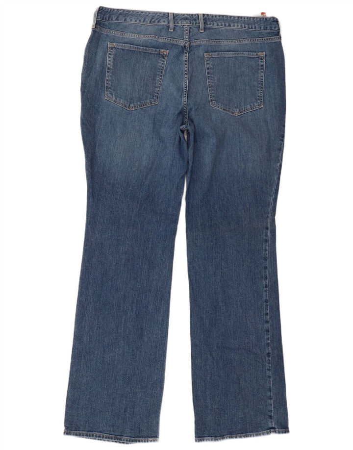 EDDIE BAUER Jeans Bootcut Curvy da Donna US 16 2XL W36 L32 Cotone Blu