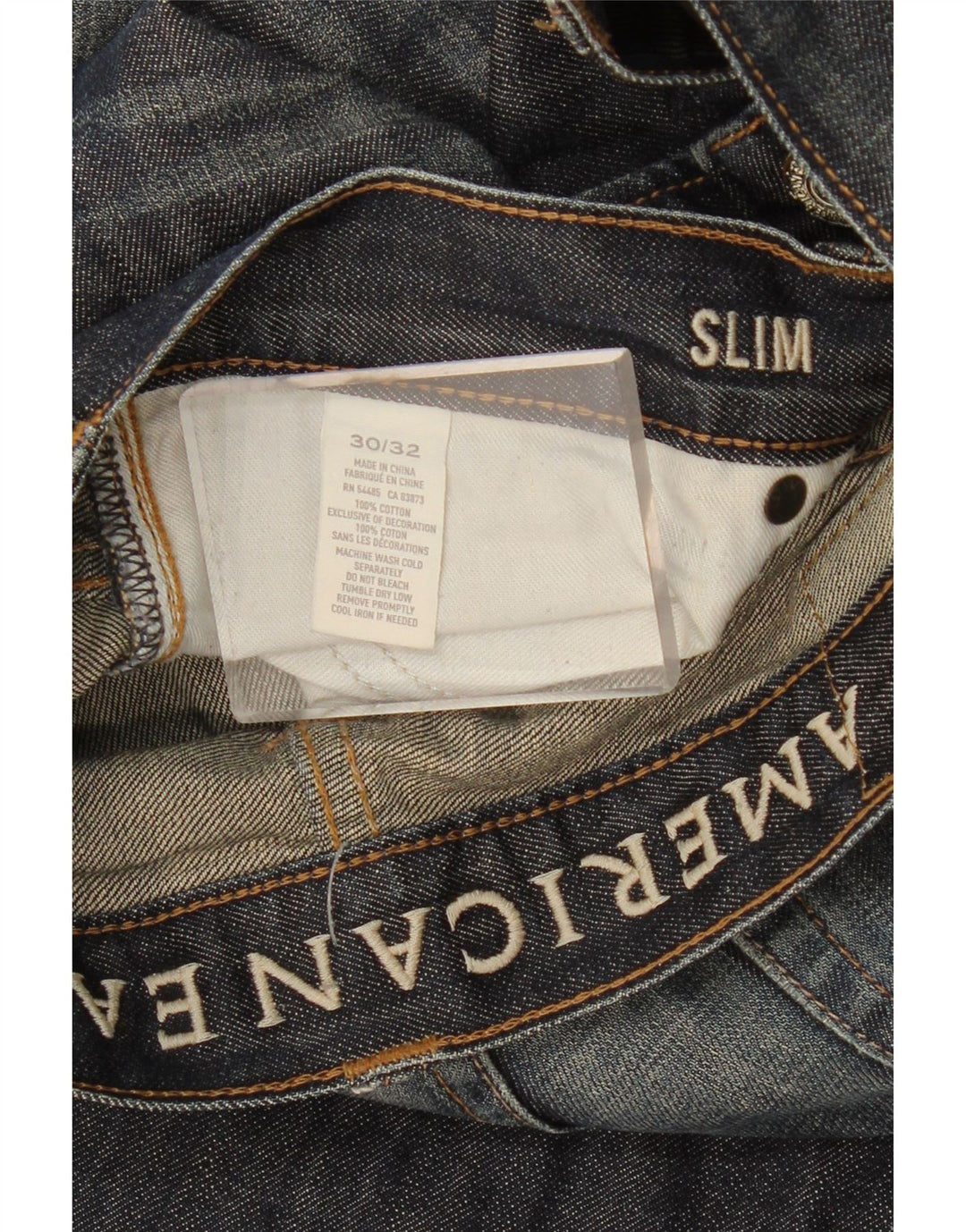 Jeans slim da uomo AMERICAN EAGLE W30 L32 cotone blu