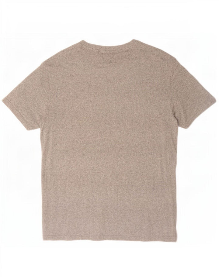 T-shirt grafica da uomo Tommy Hilfiger Top in cotone grigio medio