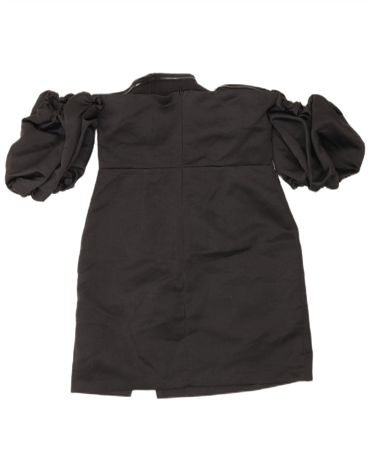 Topshop Abito da donna con spalle scoperte Mini UK 10 Piccolo poliestere nero