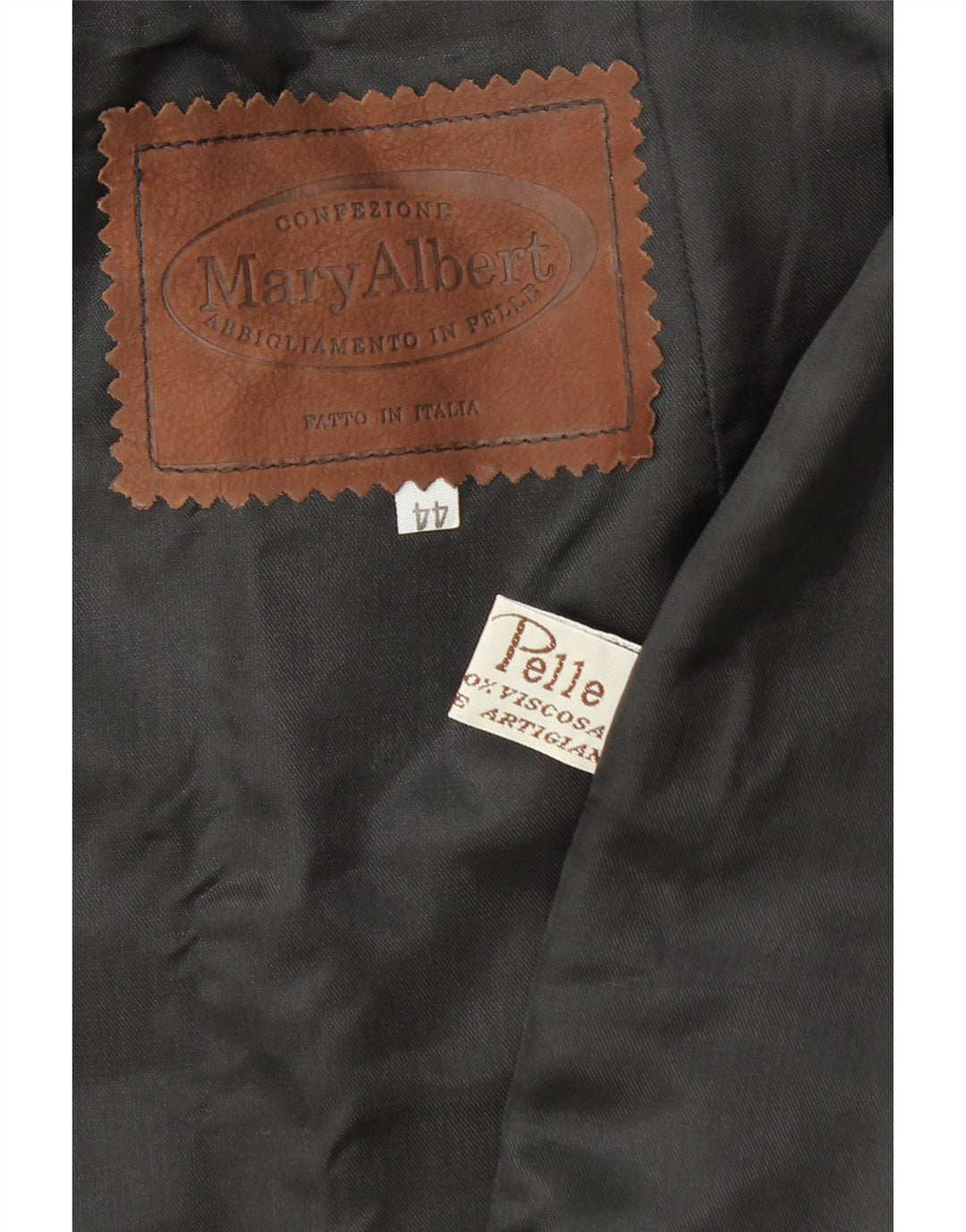 MARY ALBERT Gonna in pelle da donna IT 44 media W28 Pelle nera