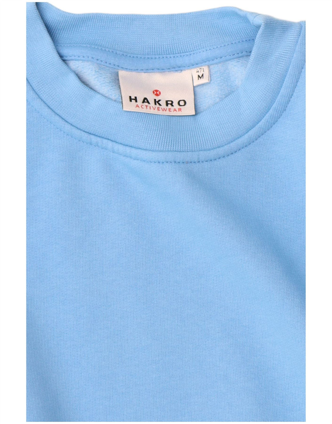 Felpa da uomo Hakro in cotone blu medio