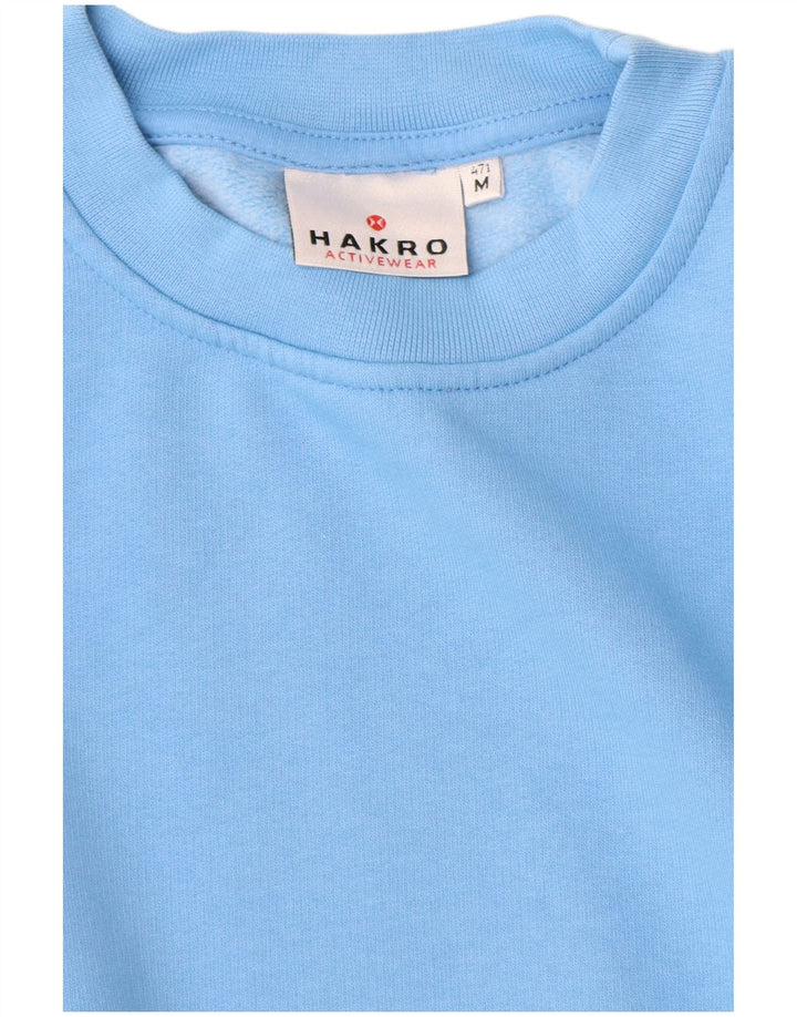 Felpa da uomo Hakro in cotone blu medio