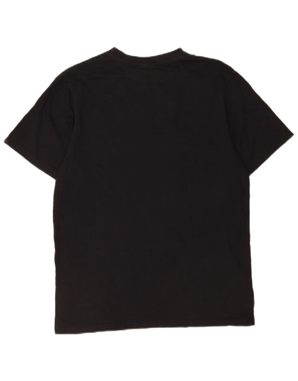 T-shirt grafica da uomo Ellesse Top in cotone nero medio