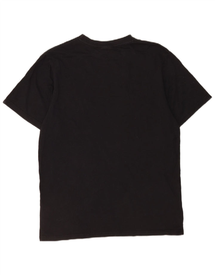 T-shirt grafica da uomo Ellesse Top in cotone nero medio