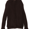 Maglione cardigan con zip intera da uomo Amerigo Vespucci Marrone medio