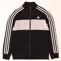 Giacca da tuta da ragazzo Adidas 11-12 anni in poliestere color block nero