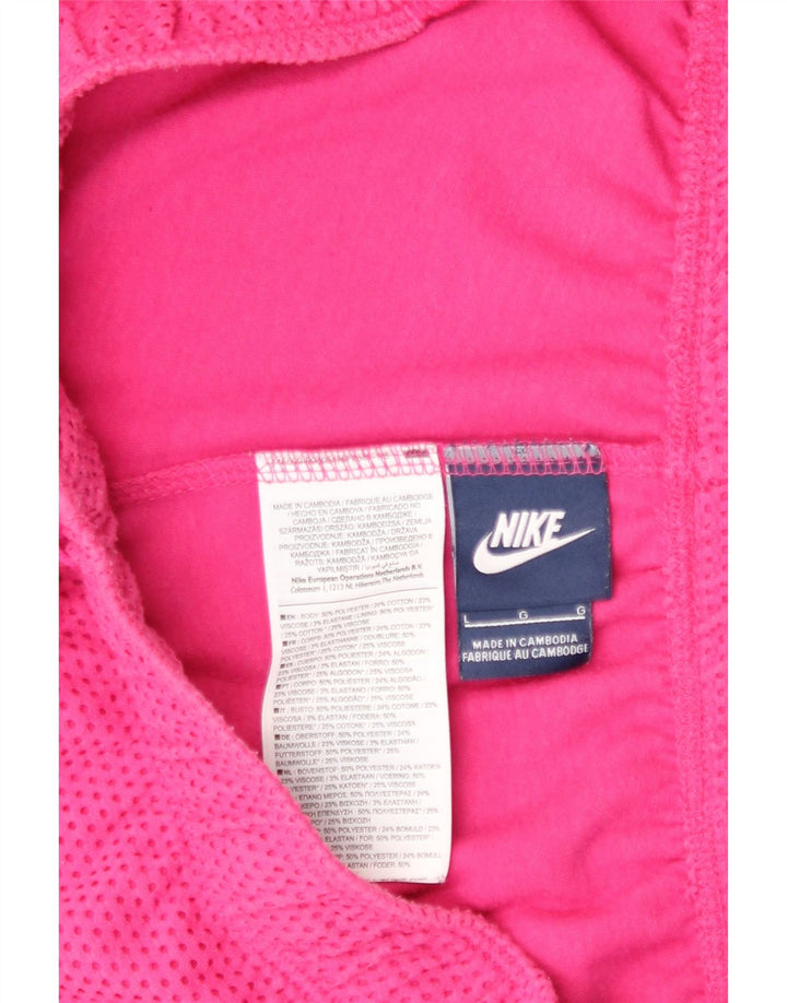 Pantaloncini sportivi da donna Nike UK 14 Large Rosa Colourblock Poliestere