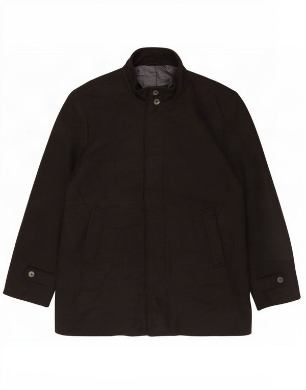 Cappotto da uomo Marks & Spencer UK 46 3XL poliestere nero