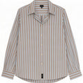 Camicia da uomo Calvin Klein in cotone a righe grandi blu