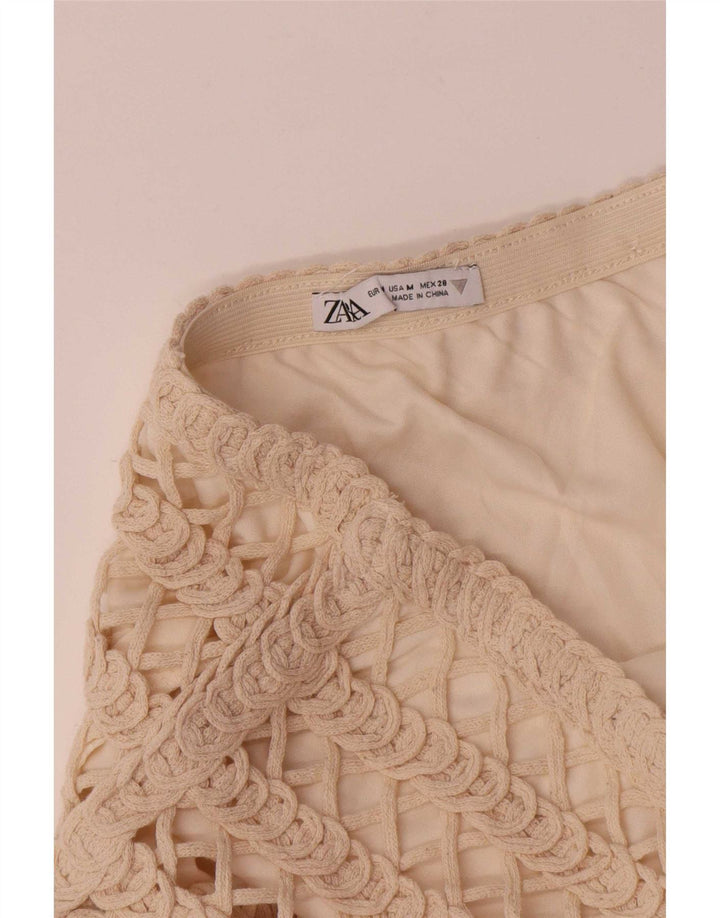 Gonna lunga Zara da donna media W28 in cotone beige