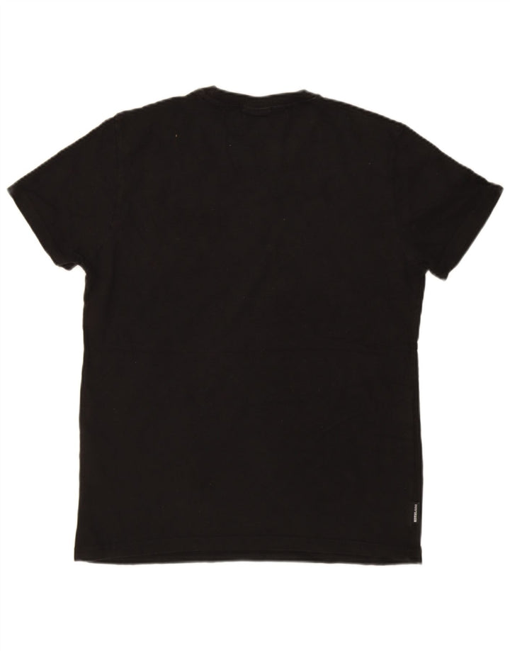 T-shirt da uomo Superdry Top grande in poliestere nero
