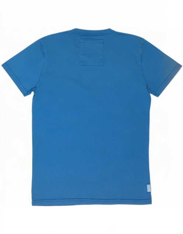 T-shirt grafica da uomo Superdry Top XL in cotone blu