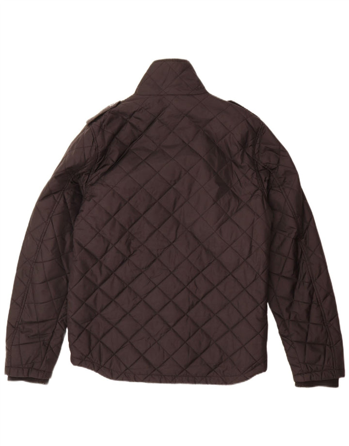 Giacca trapuntata militare da uomo Jack & Jones UK 38 nylon nero medio