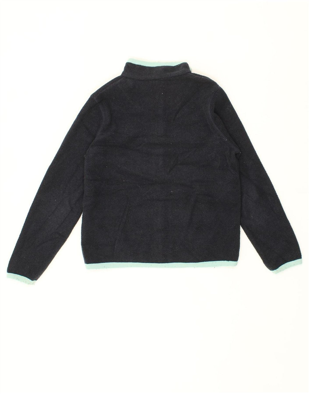 WEIRD FISH Boys Tracksuit Top Jacket 9-10 Years Navy Blue Polyester Vintage Weird Fish and Second-Hand Weird Fish from Messina Hembry 