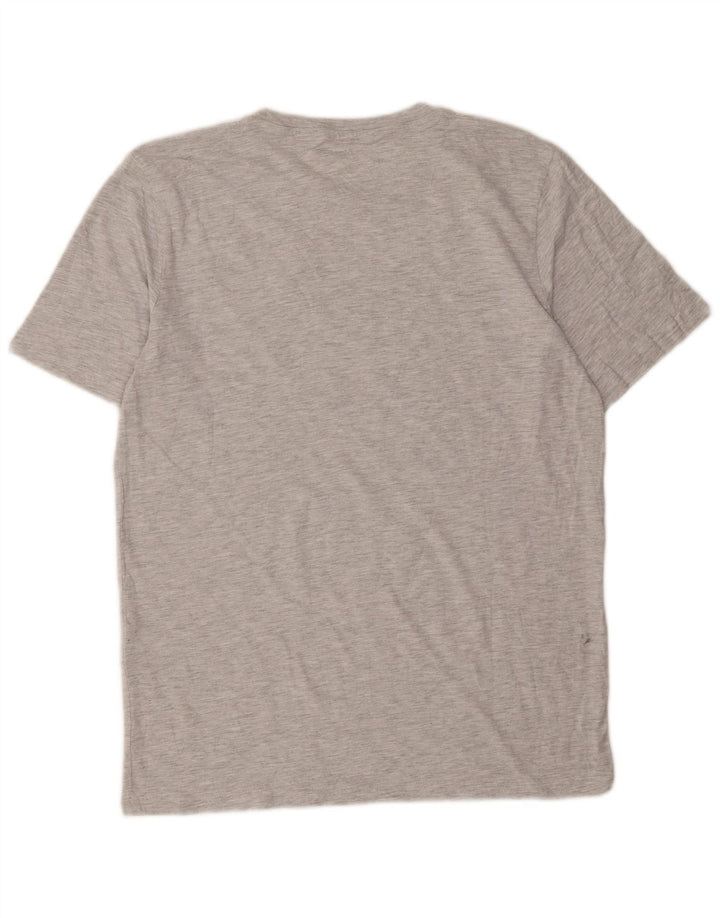 T-shirt grafica da uomo Jack & Jones Top in cotone chiazzato grigio medio