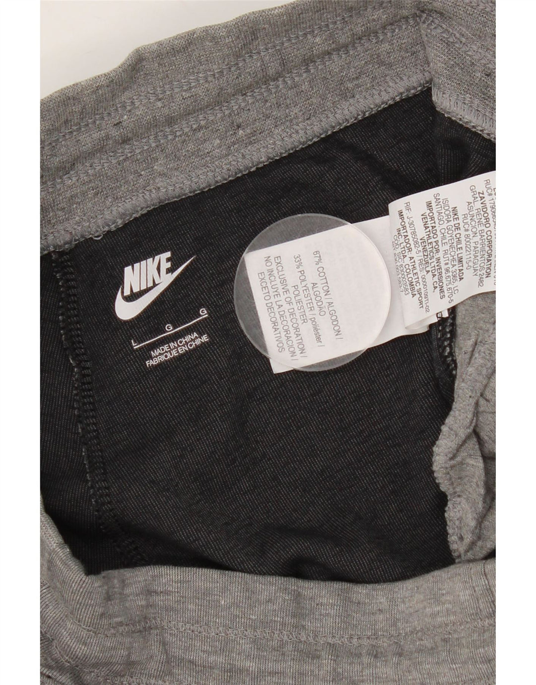 Pantaloni da tuta da uomo Nike Joggers Large in cotone color block grigio