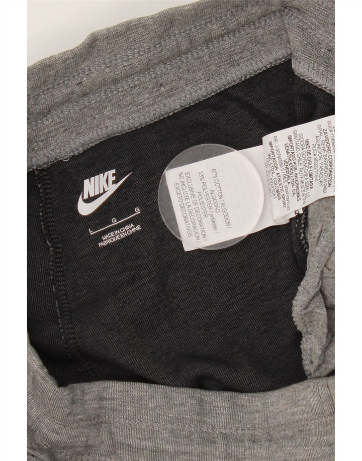Pantaloni da tuta da uomo Nike Joggers Large in cotone color block grigio