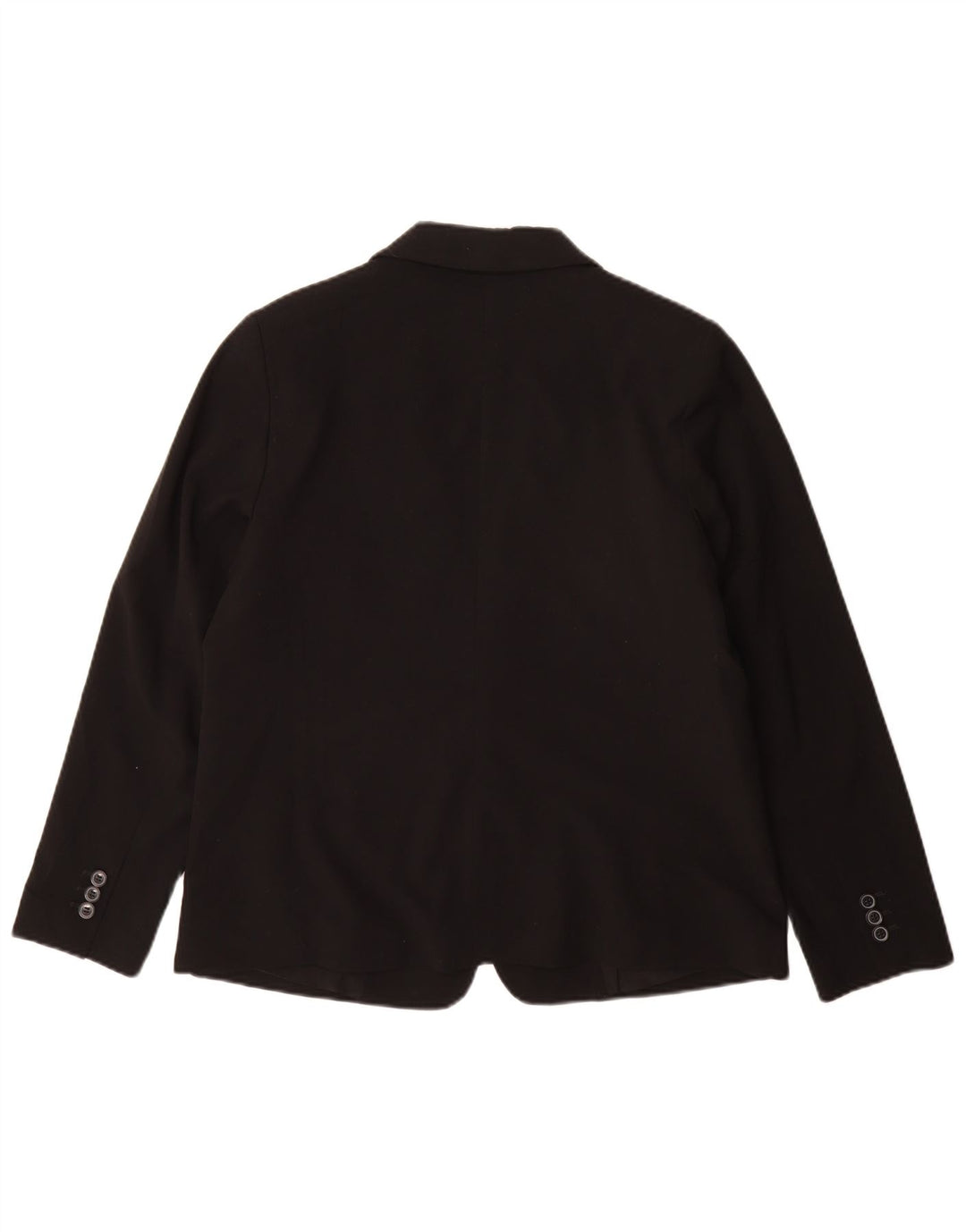 Giacca blazer a 1 bottone Marks & Spencer da donna UK 14 grande poliestere nero