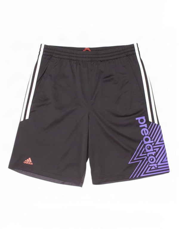 Adidas Boys Predator Graphic Sport Shorts 15-16 Years Black Geometric