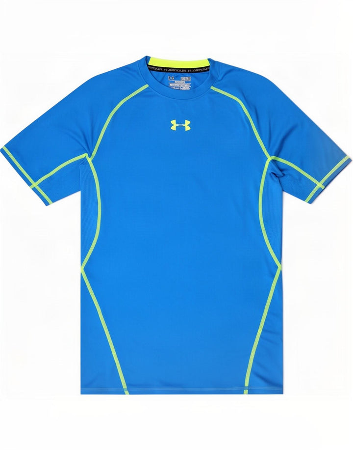 Maglietta Under Armour da uomo Heat Gear Top in poliestere blu medio