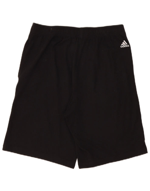 Pantaloncini sportivi Adidas da uomo con grafica media in cotone nero
